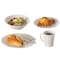 Quickway Imports 16 PC Rimmed Dinnerware Set for 4 Person - Mugs, Salad and Dinner Plates and Bowls Sets, White QI004500 - alternate 3